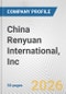 China Renyuan International, Inc. Fundamental Company Report Including Financial, SWOT, Competitors and Industry Analysis - Product Thumbnail Image
