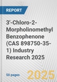 3'-Chloro-2-Morpholinomethyl Benzophenone (CAS 898750-35-1) Industry Research 2025: Global and Regional Market Trends 2019-2024 and Forecast to 2029- Product Image