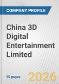 China 3D Digital Entertainment Limited Fundamental Company Report Including Financial, SWOT, Competitors and Industry Analysis- Product Image