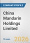 China Mandarin Holdings Limited Fundamental Company Report Including Financial, SWOT, Competitors and Industry Analysis - Product Thumbnail Image