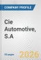 Cie Automotive, S.A. Fundamental Company Report Including Financial, SWOT, Competitors and Industry Analysis - Product Thumbnail Image