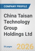 China Taisan Technology Group Holdings Ltd Fundamental Company Report Including Financial, SWOT, Competitors and Industry Analysis- Product Image