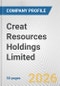 Creat Resources Holdings Limited Fundamental Company Report Including Financial, SWOT, Competitors and Industry Analysis - Product Thumbnail Image