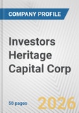 Investors Heritage Capital Corp. Fundamental Company Report Including Financial, SWOT, Competitors and Industry Analysis- Product Image
