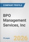 BPO Management Services, Inc. Fundamental Company Report Including Financial, SWOT, Competitors and Industry Analysis - Product Thumbnail Image