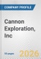 Cannon Exploration, Inc. Fundamental Company Report Including Financial, SWOT, Competitors and Industry Analysis - Product Thumbnail Image