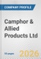 Camphor & Allied Products Ltd. Fundamental Company Report Including Financial, SWOT, Competitors and Industry Analysis - Product Thumbnail Image
