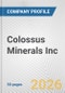 Colossus Minerals Inc. Fundamental Company Report Including Financial, SWOT, Competitors and Industry Analysis - Product Thumbnail Image