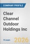 Clear Channel Outdoor Holdings Inc. Fundamental Company Report Including Financial, SWOT, Competitors and Industry Analysis - Product Thumbnail Image