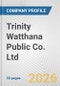 Trinity Watthana Public Co. Ltd. Fundamental Company Report Including Financial, SWOT, Competitors and Industry Analysis - Product Thumbnail Image