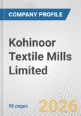 Kohinoor Textile Mills Limited Fundamental Company Report Including Financial, SWOT, Competitors and Industry Analysis- Product Image