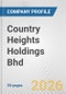 Country Heights Holdings Bhd Fundamental Company Report Including Financial, SWOT, Competitors and Industry Analysis - Product Thumbnail Image