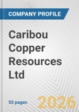 Caribou Copper Resources Ltd. Fundamental Company Report Including Financial, SWOT, Competitors and Industry Analysis- Product Image