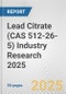 Lead Citrate (CAS 512-26-5) Industry Research 2025: Global and Regional Market Trends 2019-2024 and Forecast to 2029 - Product Thumbnail Image