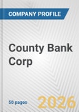 County Bank Corp. Fundamental Company Report Including Financial, SWOT, Competitors and Industry Analysis- Product Image