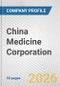 China Medicine Corporation Fundamental Company Report Including Financial, SWOT, Competitors and Industry Analysis - Product Thumbnail Image