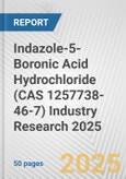 Indazole-5-Boronic Acid Hydrochloride (CAS 1257738-46-7) Industry Research 2025: Global and Regional Market Trends 2019-2024 and Forecast to 2029- Product Image