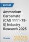 Ammonium Carbamate (CAS 1111-78-0) Industry Research 2025: Global and Regional Market Trends 2019-2024 and Forecast to 2029 - Product Image
