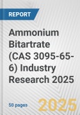 Ammonium Bitartrate (CAS 3095-65-6) Industry Research 2025: Global and Regional Market Trends 2019-2024 and Forecast to 2029- Product Image