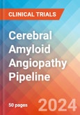 Cerebral Amyloid Angiopathy - Pipeline Insight, 2024- Product Image