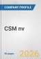 CSM nv Fundamental Company Report Including Financial, SWOT, Competitors and Industry Analysis - Product Thumbnail Image
