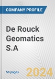 De Rouck Geomatics S.A. Fundamental Company Report Including Financial, SWOT, Competitors and Industry Analysis- Product Image