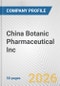 China Botanic Pharmaceutical Inc. Fundamental Company Report Including Financial, SWOT, Competitors and Industry Analysis - Product Thumbnail Image