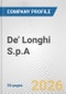 De' Longhi S.p.A. Fundamental Company Report Including Financial, SWOT, Competitors and Industry Analysis - Product Thumbnail Image