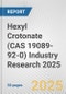 Hexyl Crotonate (CAS 19089-92-0) Industry Research 2025: Global and Regional Market Trends 2019-2024 and Forecast to 2029 - Product Thumbnail Image