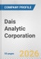 Dais Analytic Corporation Fundamental Company Report Including Financial, SWOT, Competitors and Industry Analysis - Product Thumbnail Image