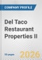 Del Taco Restaurant Properties II Fundamental Company Report Including Financial, SWOT, Competitors and Industry Analysis - Product Thumbnail Image
