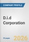 D.i.d Corporation Fundamental Company Report Including Financial, SWOT, Competitors and Industry Analysis - Product Thumbnail Image