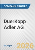DuerKopp Adler AG Fundamental Company Report Including Financial, SWOT, Competitors and Industry Analysis- Product Image