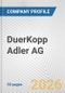 DuerKopp Adler AG Fundamental Company Report Including Financial, SWOT, Competitors and Industry Analysis - Product Thumbnail Image