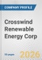 Crosswind Renewable Energy Corp. Fundamental Company Report Including Financial, SWOT, Competitors and Industry Analysis - Product Thumbnail Image