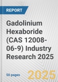 Gadolinium Hexaboride (CAS 12008-06-9) Industry Research 2025: Global and Regional Market Trends 2019-2024 and Forecast to 2029- Product Image