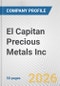 El Capitan Precious Metals Inc. Fundamental Company Report Including Financial, SWOT, Competitors and Industry Analysis - Product Thumbnail Image