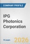 IPG Photonics Corporation Fundamental Company Report Including Financial, SWOT, Competitors and Industry Analysis - Product Thumbnail Image
