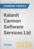 Kalanit Carmon Software Services Ltd. Fundamental Company Report Including Financial, SWOT, Competitors and Industry Analysis- Product Image