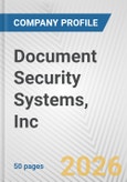 Document Security Systems, Inc. Fundamental Company Report Including Financial, SWOT, Competitors and Industry Analysis- Product Image