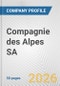 Compagnie des Alpes SA Fundamental Company Report Including Financial, SWOT, Competitors and Industry Analysis - Product Thumbnail Image