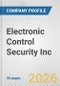 Electronic Control Security Inc. Fundamental Company Report Including Financial, SWOT, Competitors and Industry Analysis - Product Thumbnail Image