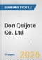 Don Quijote Co. Ltd. Fundamental Company Report Including Financial, SWOT, Competitors and Industry Analysis - Product Thumbnail Image