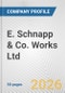 E. Schnapp & Co. Works Ltd. Fundamental Company Report Including Financial, SWOT, Competitors and Industry Analysis - Product Thumbnail Image