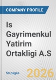 Is Gayrimenkul Yatirim Ortakligi A.S. Fundamental Company Report Including Financial, SWOT, Competitors and Industry Analysis- Product Image