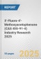 3'-Fluoro-4'-Methoxyacetophenone (CAS 455-91-4) Industry Research 2025: Global and Regional Market Trends 2019-2024 and Forecast to 2029 - Product Image