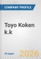 Toyo Koken k.k. Fundamental Company Report Including Financial, SWOT, Competitors and Industry Analysis - Product Thumbnail Image