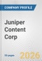 Juniper Content Corp. Fundamental Company Report Including Financial, SWOT, Competitors and Industry Analysis - Product Thumbnail Image