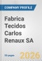 Fabrica Tecidos Carlos Renaux SA Fundamental Company Report Including Financial, SWOT, Competitors and Industry Analysis - Product Thumbnail Image