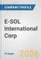 E-SOL International Corp. Fundamental Company Report Including Financial, SWOT, Competitors and Industry Analysis - Product Thumbnail Image